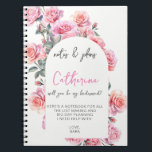 Blush floral will you be my bridesmaid notebook<br><div class="desc">Blush floral will you be my bridesmaid notebook</div>