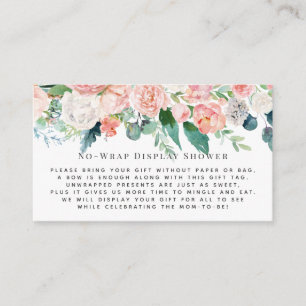 Blush Florals Display Shower Invitation Insert