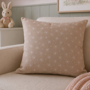 Blush Flower Nursery Throw Pillow Cushion