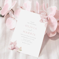 Blush Flower Petals Elegant Wedding