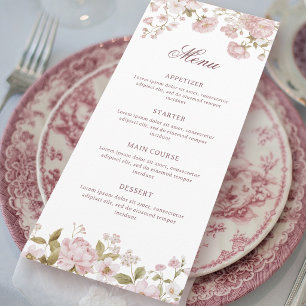 Blush Flowers Classic Menu