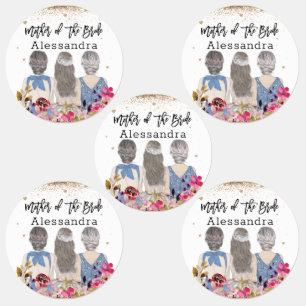 Blush Flowers Gold Glitters Mother of the Bride