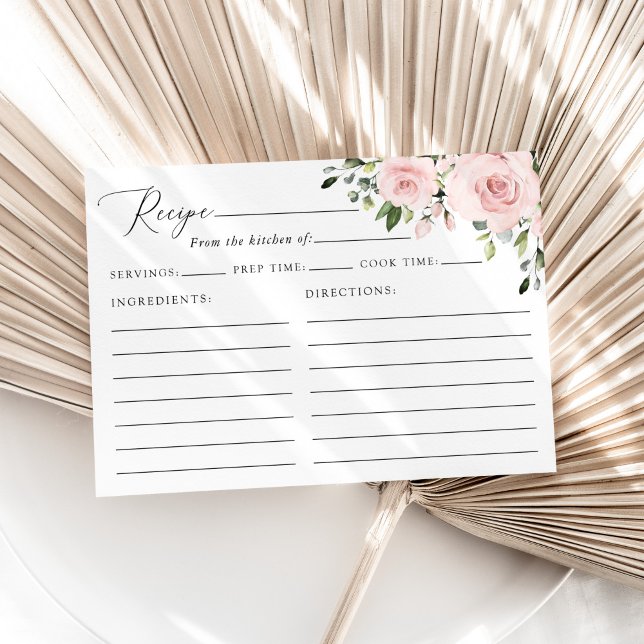 Blush Flowers, Pink Flowers, Bridal Shower Recipe (Creator Uploaded)