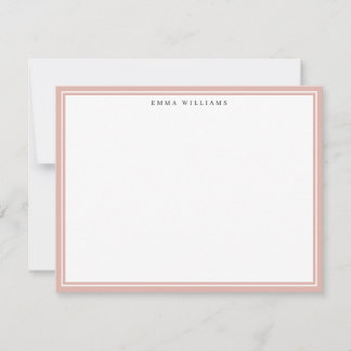 Blush Frame Note Card