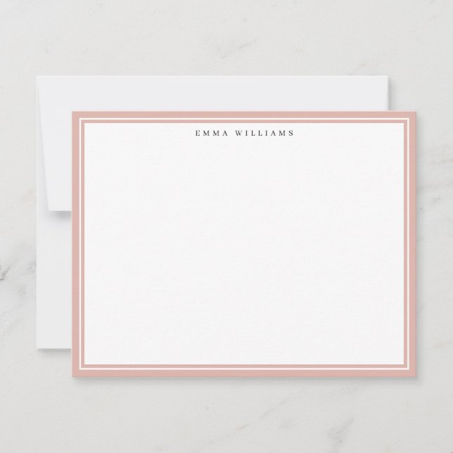 Blush Frame Note Card (Front)