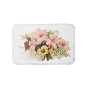 Blush Garden Floral Bath Mat