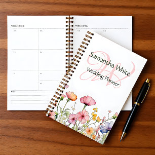 Blush Garden Watercolor Personalised Planner