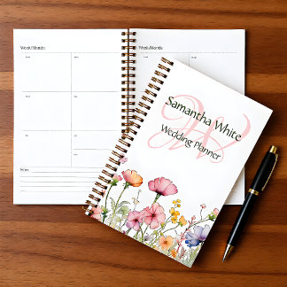 Blush Garden Watercolor Personalised Planner