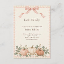 Blush Gingham Pumpkin Books for Baby