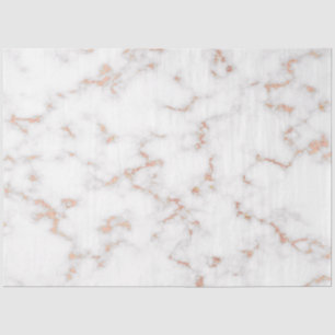Blush Glitter Pink White Marble Modern Tissue Paper