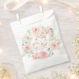 Blush Gold Floral Fox Boho Woodland Baby Shower Favour Bags