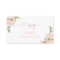 Blush gold floral RSVP enclosure card