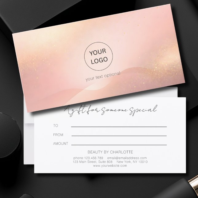 Blush Gold Glow Salon Logo Gift Certificate (Blush Gold Glow Salon Logo Gift Certificate
)