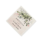 Blush Gold Greenery Succulent Dusty Blue Wedding