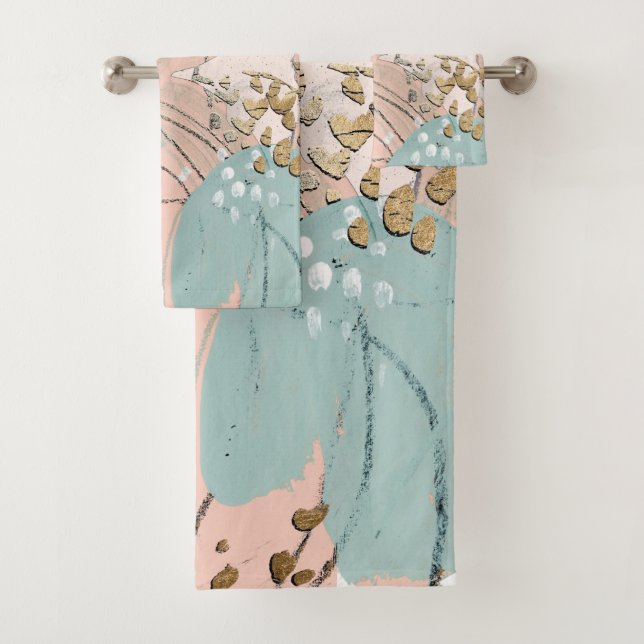 Blush & Gold I Bath Towel Set (Insitu)