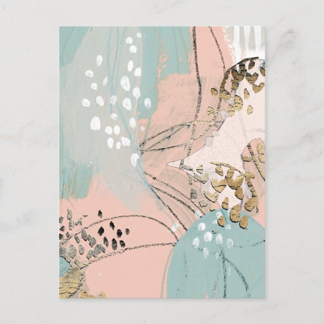 Blush & Gold I Postcard (Front)