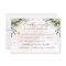 Blush Gold Meal Choice Greenery Dusty Blue Wedding