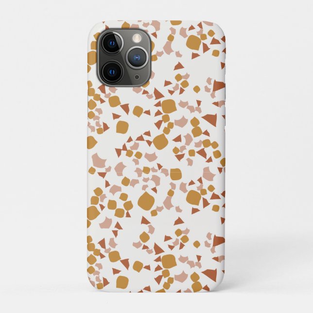 Blush Gold terrazzo Minimal modern  Case-Mate iPho iPhone Case (Back)