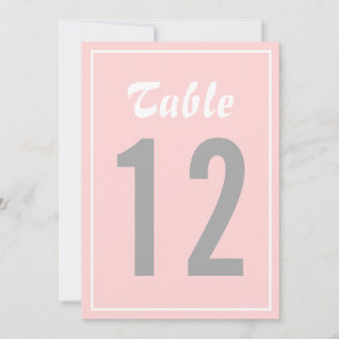 Blush & Grey Nautical Table Numbers Card II