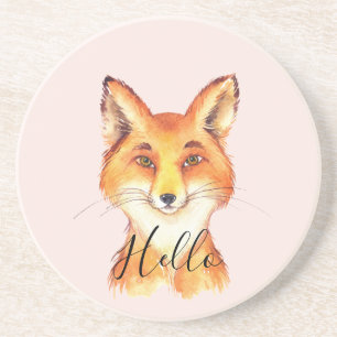 Blush Hello Fox Coaster