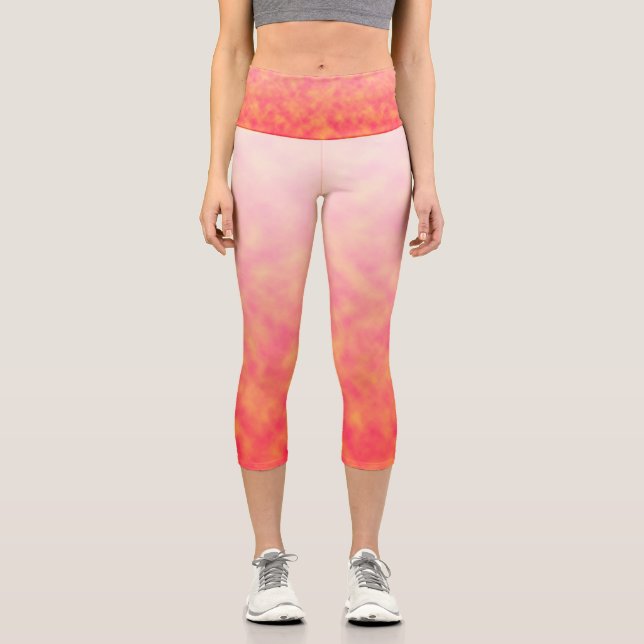 Blush Horizon Capri Leggings (Front)