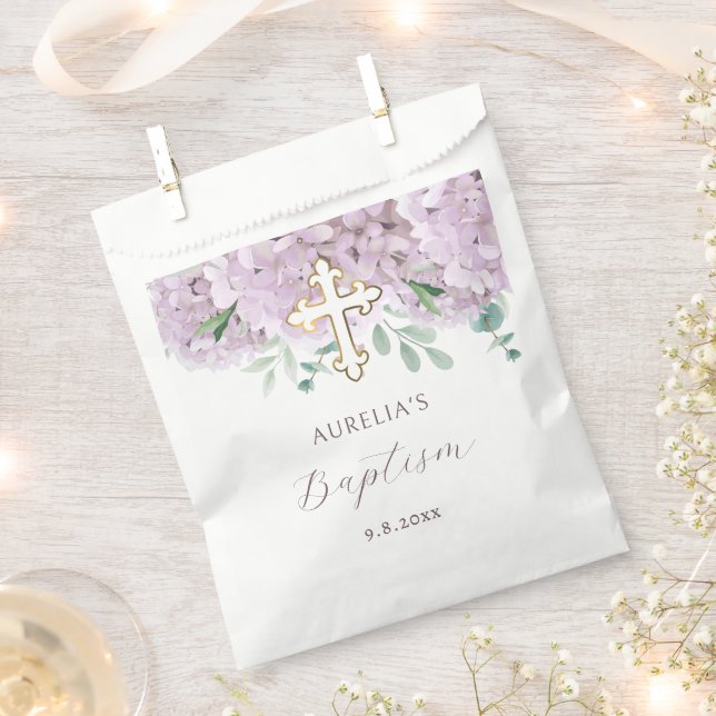 Blush Hydrangea Baptism Favour Bags (Clipped)