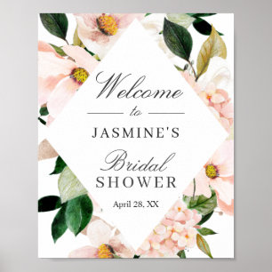 Blush Hydrangea Bridal Shower Sign