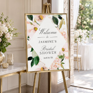 Blush Hydrangea Bridal Shower Sign