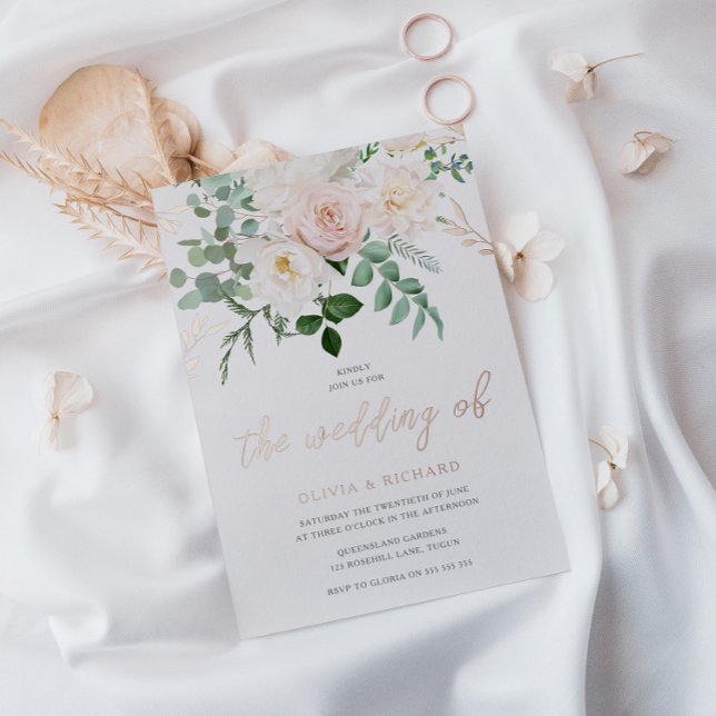 Blush & Ivory Flowers Rose Gold Wedding (Creator Uploaded)