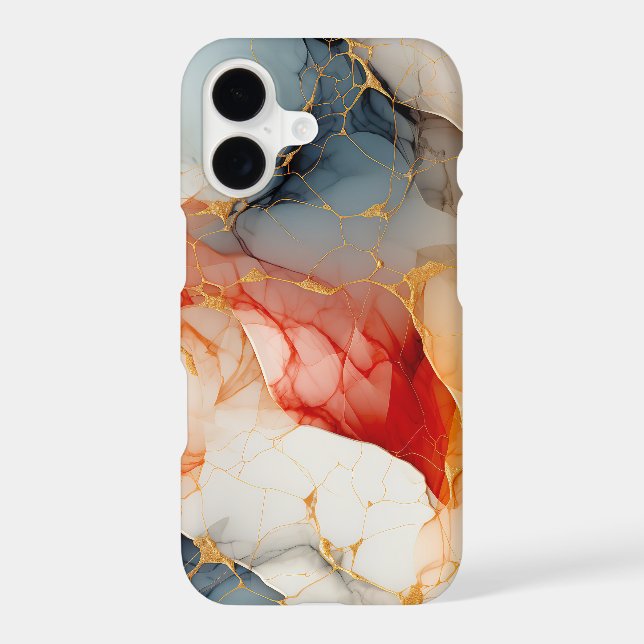 Blush & Ivory Marble with Golden Veins (Back)