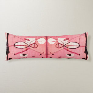 Blush Kilim: Pink Moroccan Heritage Art Body Cushion