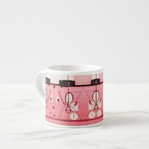 Blush Kilim: Pink Moroccan Heritage Art Espresso Cup