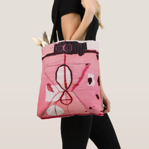 Blush Kilim: Pink Moroccan Heritage Art Tote Bag