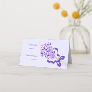 Blush Lavender Wedding Place Card