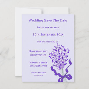 Blush Lavender Wedding Save The Date