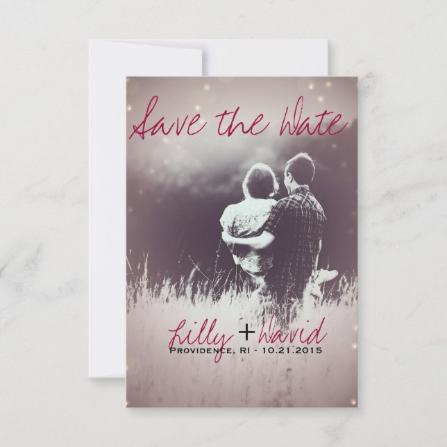 Blush Light - Save the Date (Front)