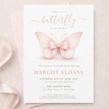 Blush Little Butterfly Neutral Baby Shower