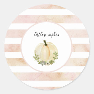 Blush Little Pumpkin Stickers Little Pumpkin Baby