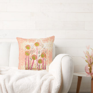 Blush Lollipop Blooms Cushion