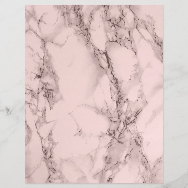 Blush Marble Scrapbook Paper (Front)