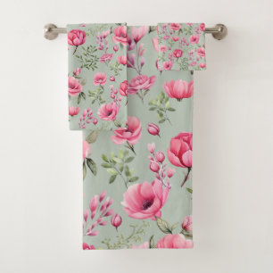 Blush Meadow-Petals in Bloom Bath Towel Set