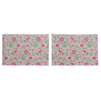 Blush Meadow-Petals in Bloom Pillowcase
