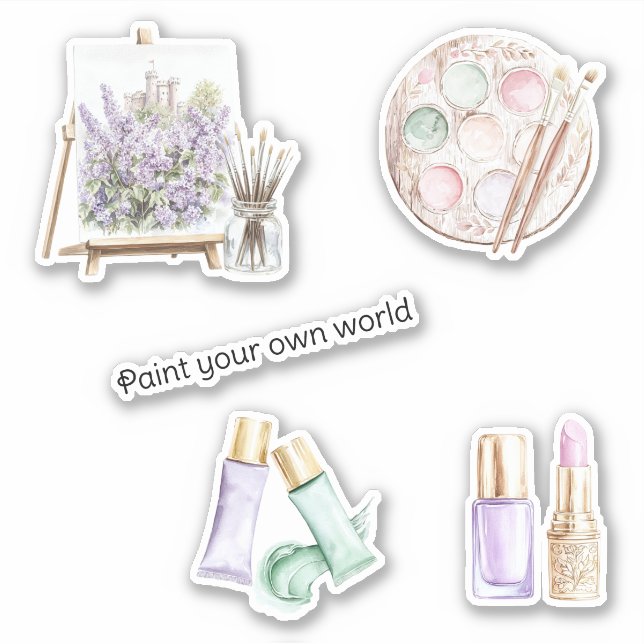 Blush Mint Paint Your Own World (Front)