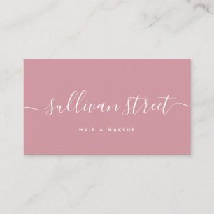Blush Modern Hair Makeup Business Card