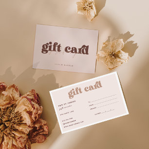 Blush Modern Minimalist Gift Certificate