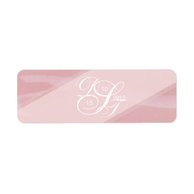 Blush Monogram labels (Front)