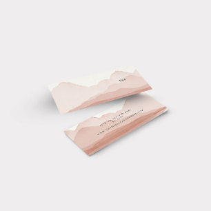 Blush Mountain Range Wedding Website Card
