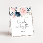 Blush navy floral Cards and gifts Poster<br><div class="desc">Blush navy roses floral Cards and gifts Poster
Matching items available.</div>