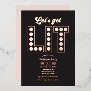 Blush Noir Let's Get Lit Retro Christmas Party