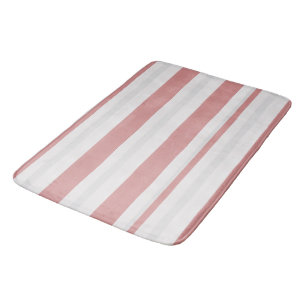 Blush Nordic Stripe Bath Mat